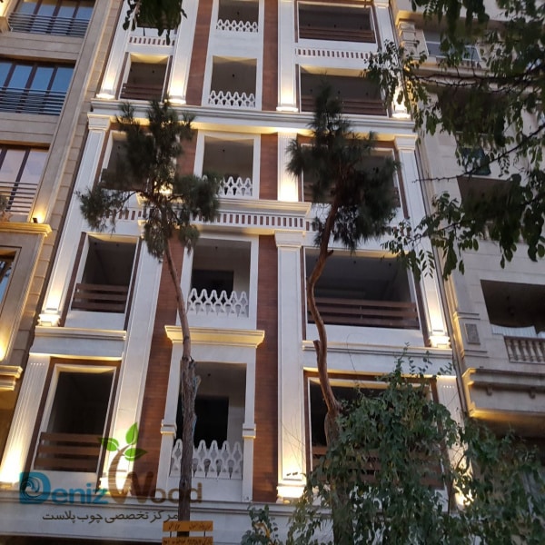 اجرای نمای چوب پلاست